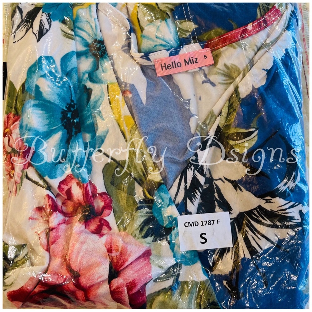 Floral Wrap Maternity Nursing Baby Shower Dress - Picture 12 of 13